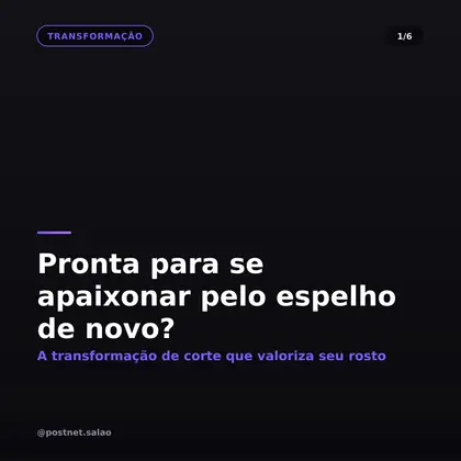 Carrossel para Salão de Beleza & Estética